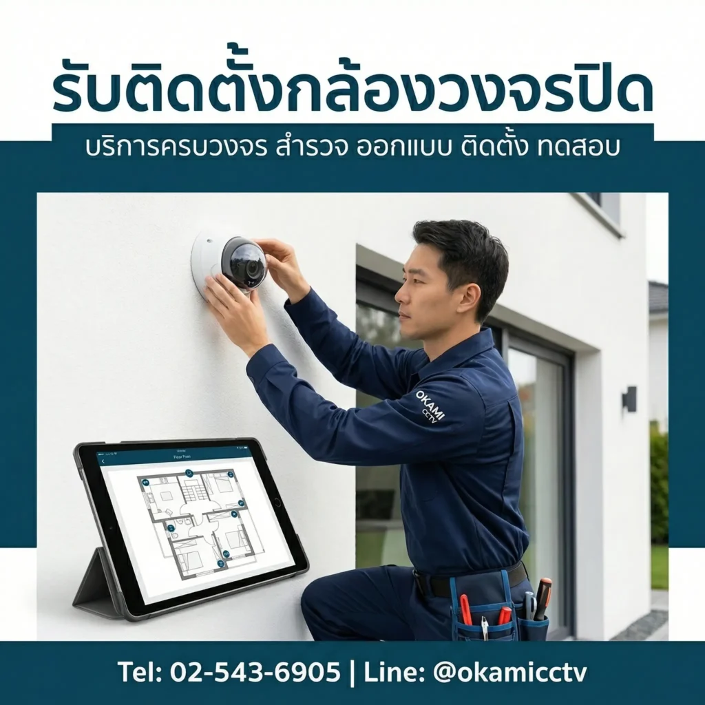 รับติดกล้องวงจรปิด