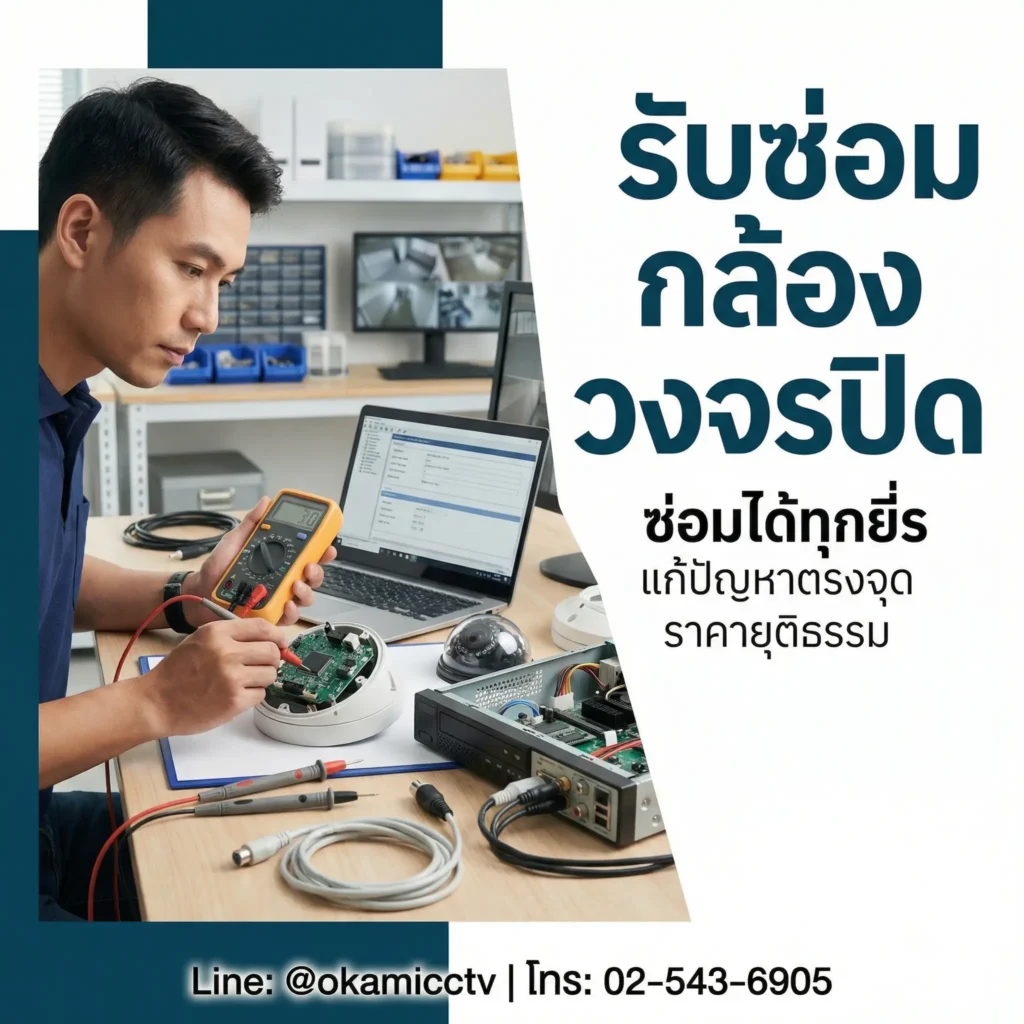 รับซ่อมกล้องวงจรปิด